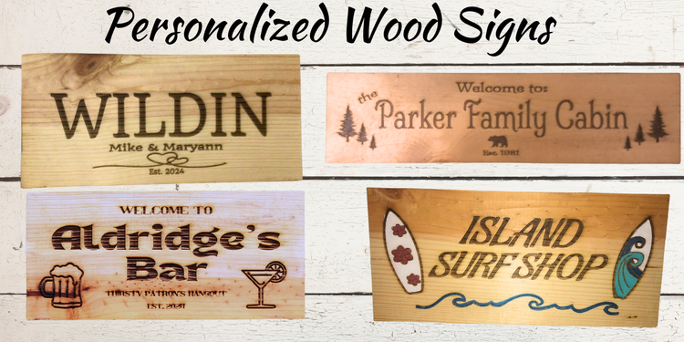 Wood Signs - Personalized Wood Signs